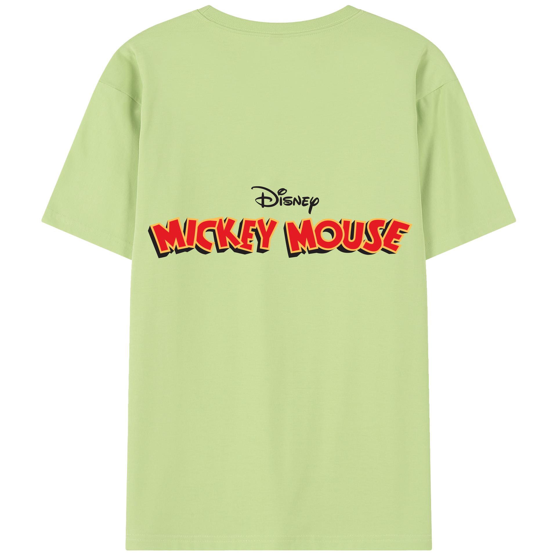 （画像用） ミッキーマウス Mickey Mouse 綿100％半袖Tシャツ（背面プリント）
